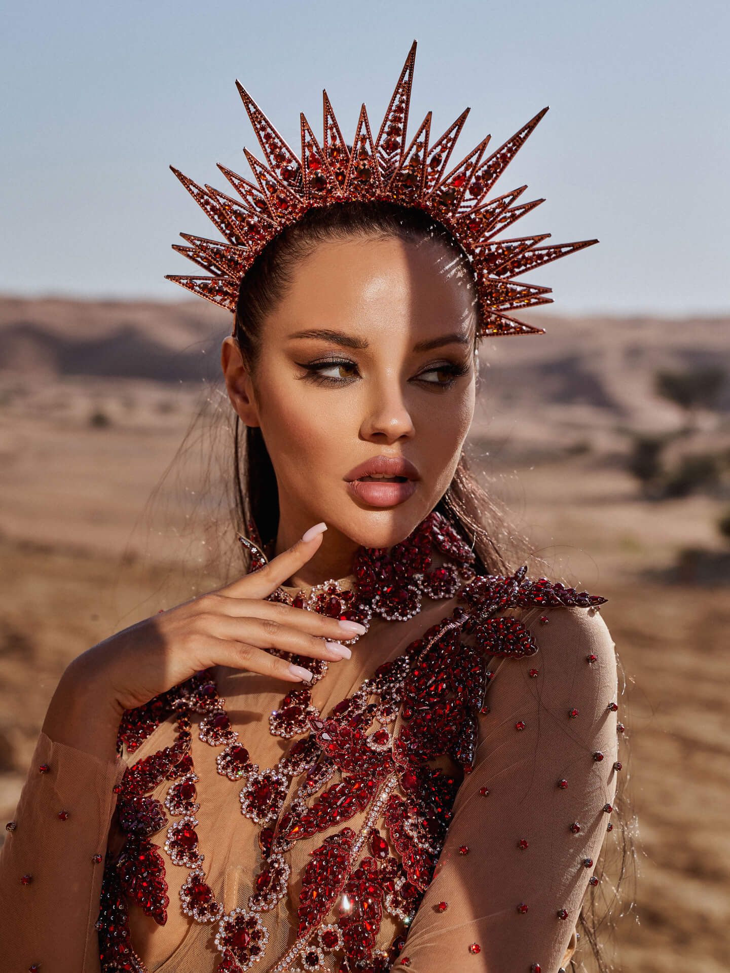 Rowen Rose with make-up artist Irina Kobisskaya